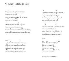Can T Help Falling In Love Chords No Capo Air Supply All Out Of Love Chords Ukelele Songs Ukulele Music Lyrics And Chords