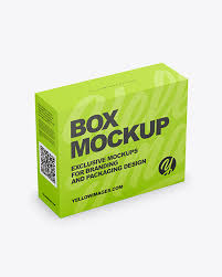 Paper Box Mockup In Box Mockups On Yellow Images Object Mockups