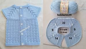 Bebek Orgu Modelleri Arasina Bir Yenisi Daha Eklendi Kisa Kollu Orgu Modeli Roba Sayilariyla Birlikte Paylasilmistir Baby Knitting Patterns Bebek Orgu