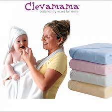 Clevamama apron baby bath towel, white, 98 x 98 cm. Clevamama Bamboo Apron Baby Bath Towel
