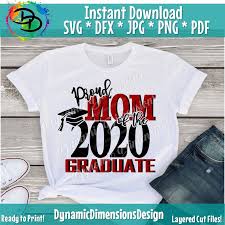 Proud Mom Of The Grad Svg Proud Mom Svg Graduate Svg Etsy Graduation Shirts Graduation Shirts For Family Grad Shirts