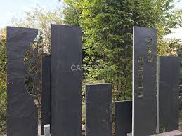 Plaque D Ardoise Decoree Ou Pleine Jardin Palissade Deco Tendance Ardoise Noire Deco Exterieure Ardoise Palissade