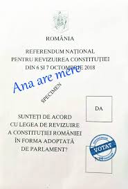 A dispărut o ştampilă de vot. Cum AratÄƒ Buletinul De Vot La Referendumul Pentru Definirea Familiei Libertatea