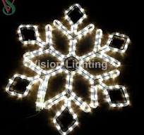 2D Sculpture Motif IP65 LED Snowflake Christmas Decoration Outdoor Light