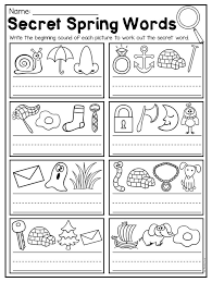 Secret Spring Words Worksheet This Spring Kindergarten Math And Literacy Worksheet Pack Features 58 No P Phonics Kindergarten Spring Kindergarten Spring Words