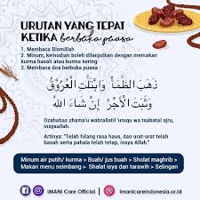Maybe you would like to learn more about one of these? Urutan Yang Tepat Ketika Berbuka Puasa Imani Care Indonesia