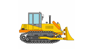 Find free printable bulldozer coloring pages for coloring activities. Bulldozer Free Online Coloring Page
