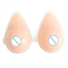 Artificial Women Sexy Nude Teardrop Shape Silicone Boobs