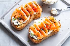 As you might guess, i love it when guests bring me good food. Whipped Cream Cheese Toasts With Smoked Salmon Cream Cheese Toast Recipe Eatwell101