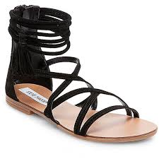 Black Ankle Strap Sandals Flat Steve Madden Kasen Sandals 80 Liked On Polyvore Featuring Shoes Sandals Black Suede Black Fl Ankle Strap Sandals Flat Steve Madden Sandals Boho Sandals
