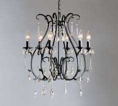 Black Iron And Crystal Chandelier Celeste Crystal Chandelier With Images Iron Chandeliers Black Iron Chandelier