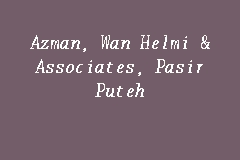 There are 6 professionals named helmi azman, who use linkedin to exchange information, ideas, and opportunities. Azman Wan Helmi Associates Pasir Puteh Law Firm In Pasir Puteh