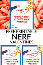 Pretty printable valentines with a positive message, unicorn lollipop valentine printable & pokemon card valentine printable. Nerf Printable Valentine Cards Free It Is A Keeper