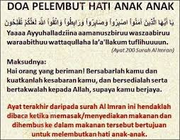 Doa Pelembut Hati Anak Anak Doa Islamic Quotes Kutipan Terbaik