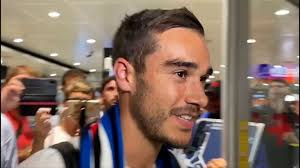 Harry Winks arrives in Genoa as he starts his season-long loan move to  Sampdoria from Tottenham.