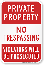 Private property funny no trespassing signs. Private Property No Trespassing Violators Prosecuted Sign Sku K 1161