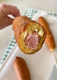 Easy Disneyland Corn Dogs The Best Corn Dog Recipe Recipe Corndog Recipe Corn Dogs Recipes