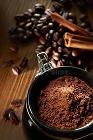 Coffee Powder With Coffee Bean And Cinnamon Stick In Background Sponsored Coffee Powder C Negocios De Comida Rapida Negocios De Comida Granos De Cafe
