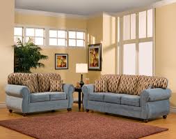 In fact, if you have pillows like this, your sofa would look better without any throw pillows. 2 Piece Light Blue Sofa Set With Combination Pillows