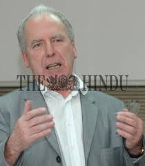 Ian Mayes, Readers' Editor, The Guardian, who came to deliver a lecture, is  seen at...