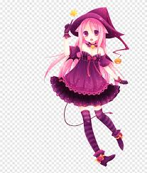 How to draw female anime, female anime, step by step, drawing guide, by dawn. Anime Manga Drawing Halloween Purple Holidays Png Pngegg