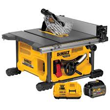 Dewalt Flexvolt 60 Volt Max Lithium Ion Cordless Brushless 8 1 4 In Table Saw Kit With Battery 2ah And Charger Dcs7485t1 Benchtop Table Saw Saw Tool Best Table Saw