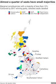 election 2019 in maps where are the seats that could turn