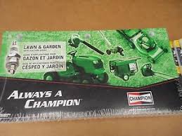 details about champion spark plug lawn and garden application guide