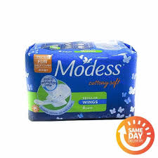 Modess Regular With Wings Sanitary Napkin 8 Pads Sanitary