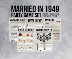 We've collected over 50 science trivia questions below! 70th Anniversary Party Games 70th Wedding Anniversary Party Etsy