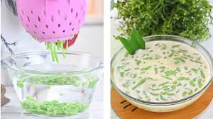 Umumnya, masyarakat menambahkan air kapur sirih supaya tekstur bisa juga dimasak menggunakan panci biasa jika ingin cendol berbentuk bulir. Nak Cendol Benda Boleh Buat Sendiri Buat Ape Beli Tonyoh Guna Tapis Je Youtube