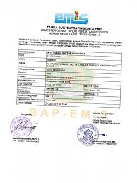 Progres pendataan data pokok pendidikan islam. Bap Emis Mts Gn Sem 2 2020 2021