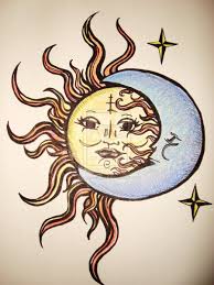 Romantic Drawing Ideas Google Search Sun And Moon Drawings Moon Drawing Moon Sketches