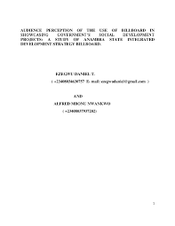 Member aku kerja dengan agensi pengiklanan. Billboard Research Papers Academia Edu