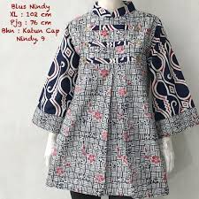 5 model baju kekinian yang ngetren di 2020. Model Baju Tunik Batik Yardage Desain Blus Model Pakaian Baju Atasan Wanita