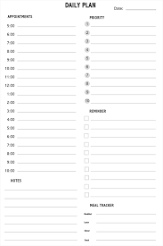 Free printable business forms, charts and templates. 18 Free Daily Planner Templates Customize Print Word Pdf