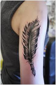 Tattoo done by @sjaffatattoo, we are located at 73 s. 35 Schone Feder Tattoo Designs Und Bedeutungen Feder Tatto Flickr