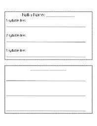 Finish your essay in 30 minutes! Haiku Blank Worksheets Teaching Resources Teachers Pay Teachers