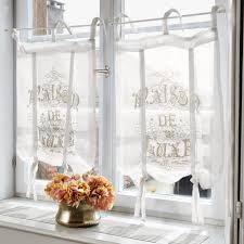 Scheibengardine Luxe Scheibengardine Shabby Chic Badezimmer Gardinen