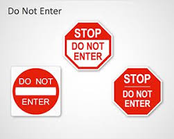 Do Not Enter Sign Template Is A Free Powerpoint Template With Editable Stop Signs Like Those Us Powerpoint Templates Do Not Enter Sign Powerpoint Template Free