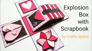 Free uk delivery on eligible orders Explosion Box With Scrapbook Album Tutorial Valentine Day Card Ideas By Crafts Space Youtube