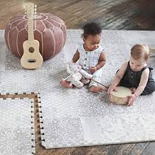 Little Nomad Roam Free Play Mat Authentic 4 X 6 Soft Foam Interlocking Floor Tiles Resembles An Area Rug As Interlocking Floor Tiles Play Mat Baby Gym Mat