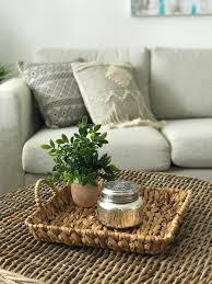 Serving trays & tray tables. Woven Wicker Tray Wicker Serving Tray With Handles Ottoman Tray Farmhouse Basket Tray Coffee Table Tray Water Hyacinth Tray Tray Table Decor Wicker Tray Coffee Table Decor Tray