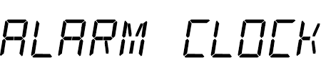 23 professional alarm clock fonts to download. Alarm Clock Font Download Famous Fonts