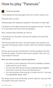How To Play Paranoia Party Game Tumblr Funny Party Games Fun Party Games Party Games