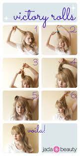 Victory Rolls Hair Tutorial Pin Now Try Later Rockabilly Hair Psychobilly Hair World Hair