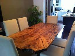 Today's video is a dollar tree dining room table decor. Maple Live Edge Dining Table Eclectic Dining Room Toronto By Urban Tree Salvage Houzz