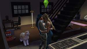 Get to know is good for starting out, them move into friendly hug, wait a bit then have them watch a romantic movie, move into compliments and then if they are responding well to all that and their green bar is at least half way up plus their romantic bar is showing some pink, move to flirt, if they respond to that you can pretty much move fairly quickly. I Made My Two Favorite Sims Fall In Love And The Dog Seems Really Happy About It Thesims