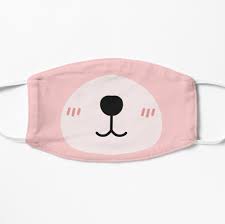 Pink Bear Kawaii Mask By Trajeado14 In 2021 Mask Bear Mask Face Mask