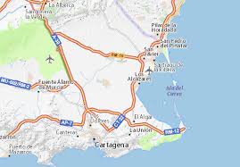 Este mapa se elabora en cumplimiento de la normativa. Michelin Landkarte Mar Menor Stadtplan Mar Menor Viamichelin